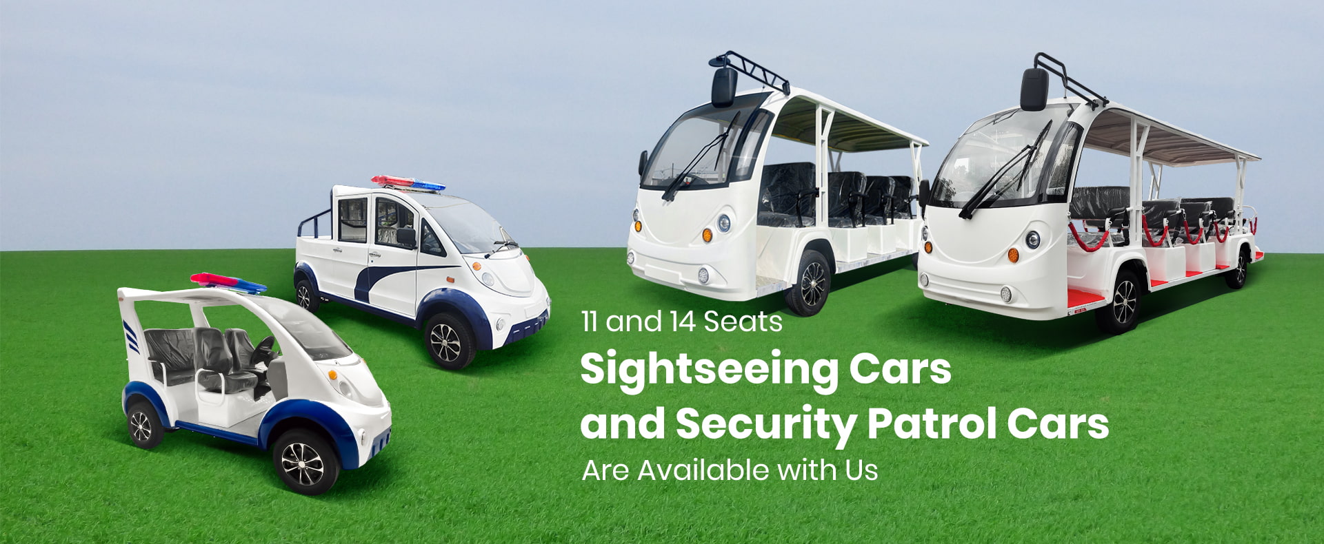 Sightseeing Cars and Security Patrol Cars